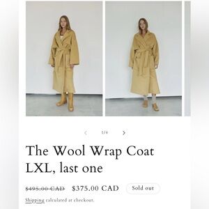 The Wool Wrap Coat Boheme Goods